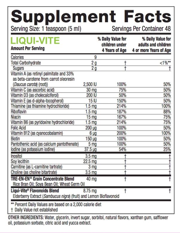 Liqui-Vite 8 oz no GMOs Kosher #3120